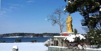 白鹭岛雪景图，你们有福啦！